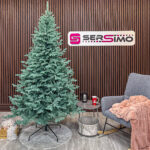 Brad artificial Christmas Deluxe by Sersimo, Viena Select argintiu, integral 3D, 230cm