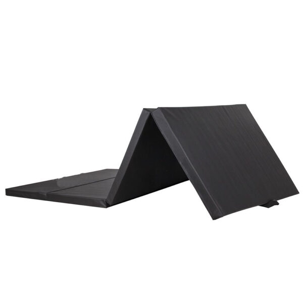 Saltea fitness groasa, dimensiune XXL, pentru antrenamente gimnastica, 240x120x5 cm, negru - imagine 4