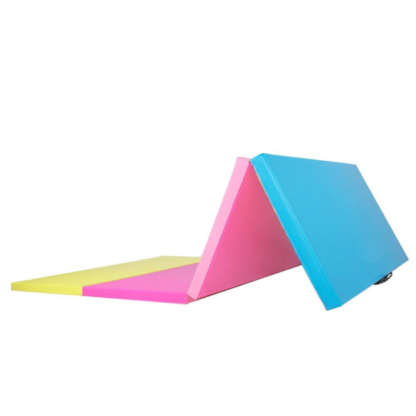 Saltea fitness groasa, dimensiune XXL, pentru antrenamente gimnastica, 240x120x5 cm, multicolor - imagine 3