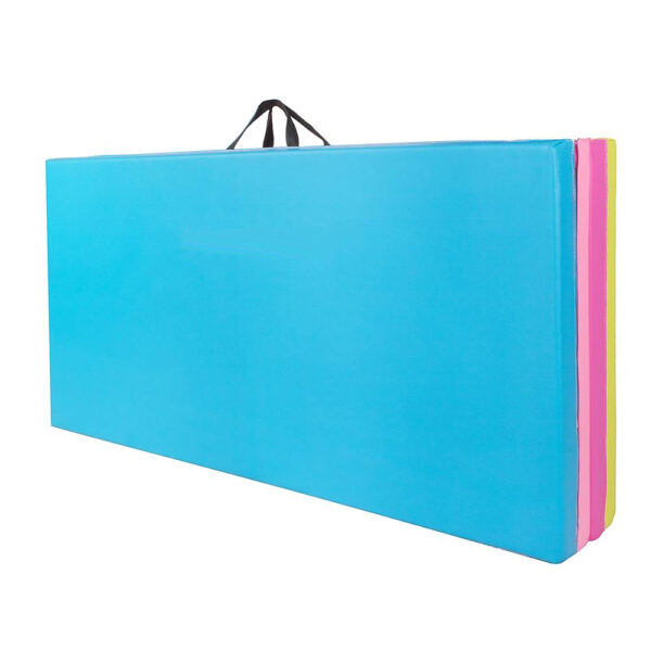 Saltea fitness groasa, dimensiune XXL, pentru antrenamente gimnastica, 240x120x5 cm, multicolor - imagine 4