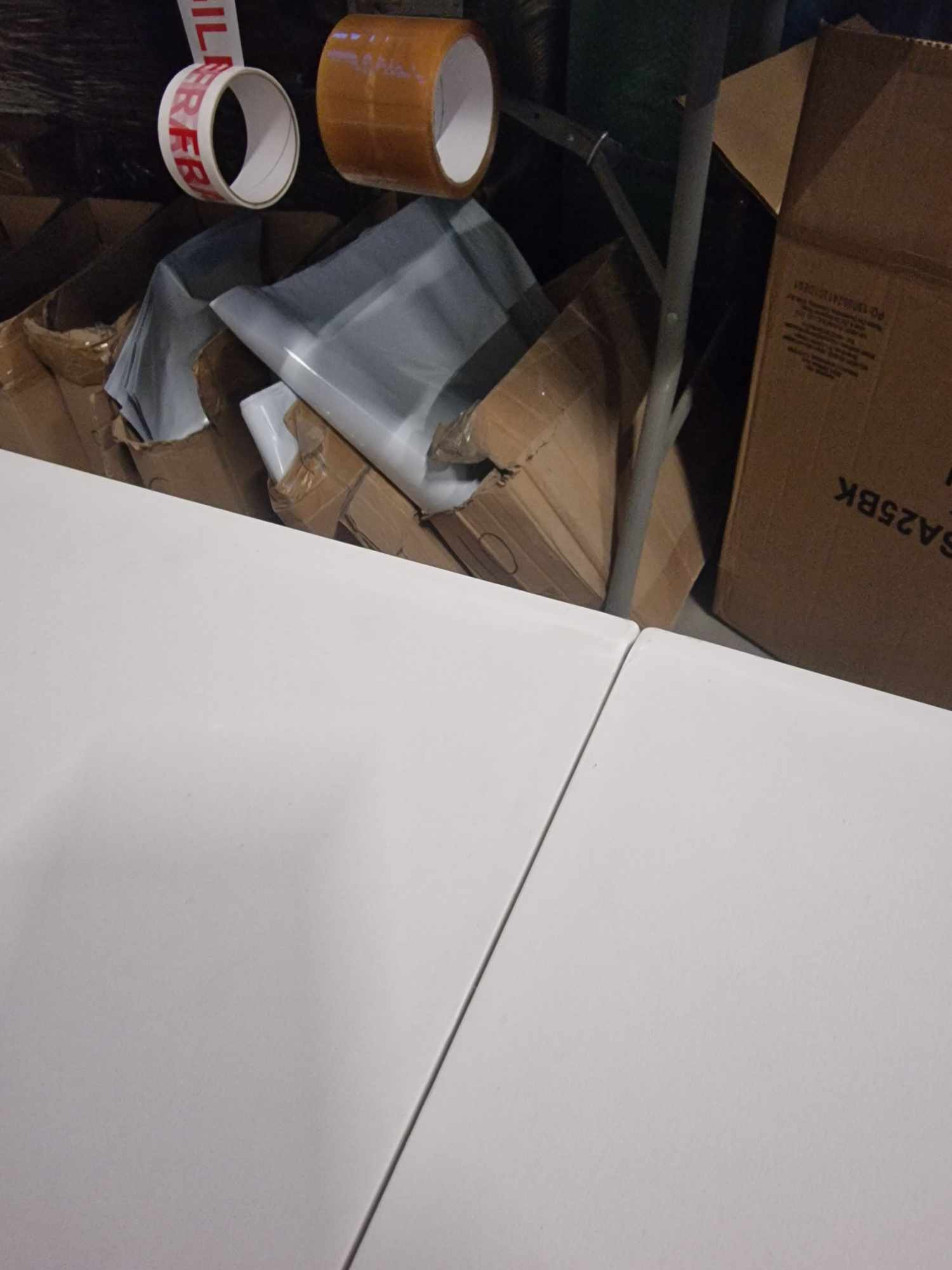 RESIGILAT: Masa dreptunghiulara pliabila multifunctionala, 120x75x60cm, alba - imagine 2