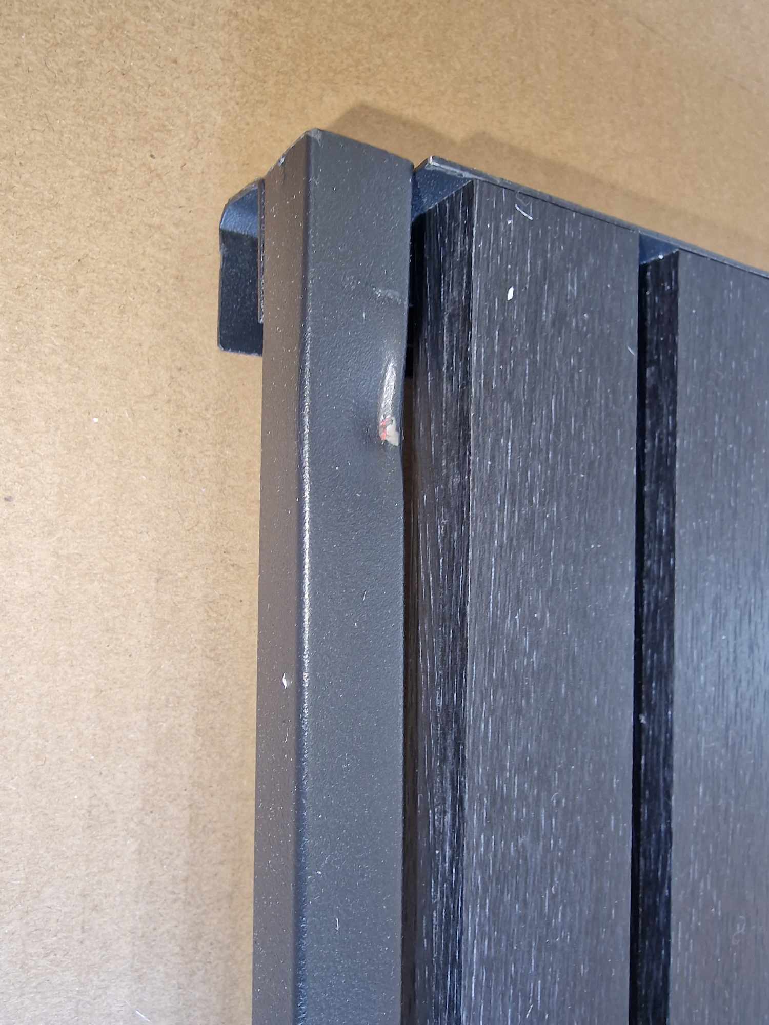 RESIGILAT: VASAGLE Cos de rufe, cu 2 saci detasabili, 2 rafturi, capacitate de 46L per sac, 73x33x92cm , negru si gri - imagine 2