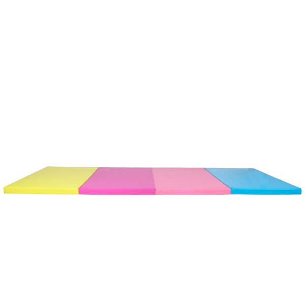 Saltea fitness groasa, dimensiune XXL, pentru antrenamente gimnastica, 240x120x5 cm, multicolor - imagine 8