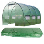 Folie pentru sera de gradina, 8x3 m, material PE 140 g/m, rezistenta la UV4, verde transparent