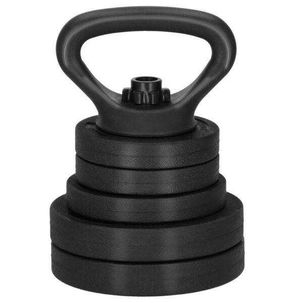 Set de greutati multifunctionale transformabil in gantere, kettlebell, haltera, total 19 kg - imagine 9