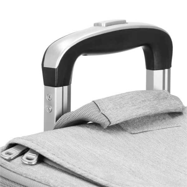 Carucior tip troller pentru transport animale, dublu cu 2 compartimente separate, maxim 22 kg, 55x34x26 cm, gri - imagine 12