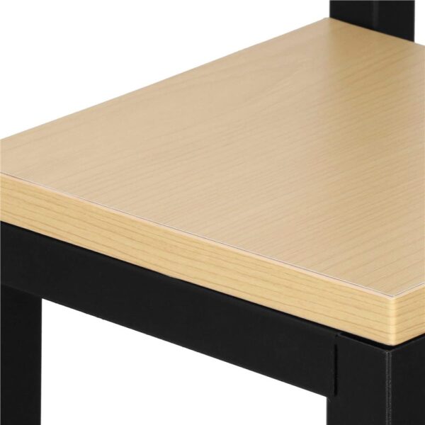 Stand pentru flori, cadru metalic, 4 etajere, 34x34x68 cm, bej - imagine 11