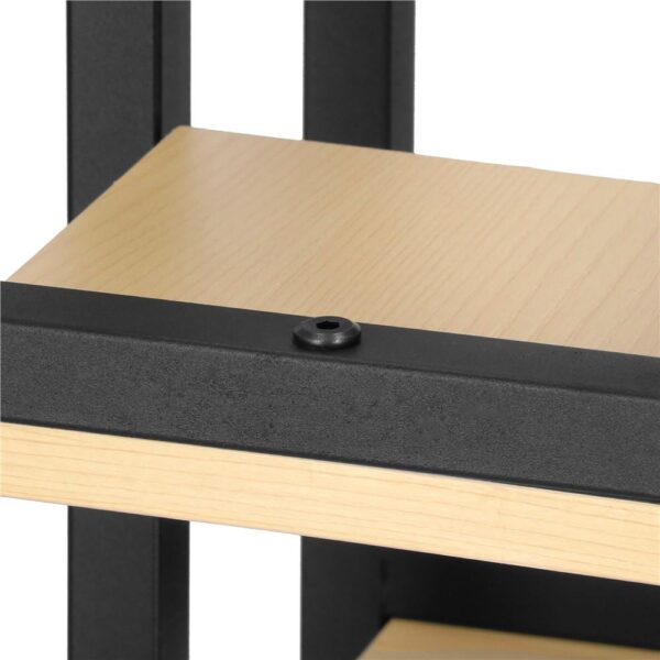 Stand pentru flori, cadru metalic, 4 etajere, 34x34x68 cm, bej - imagine 12