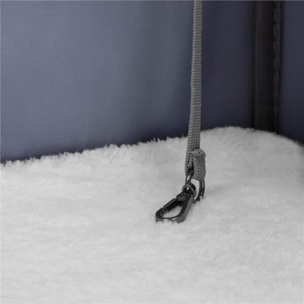 Carucior tip troller pentru transport animale, dublu cu 2 compartimente separate, maxim 22 kg, 55x34x26 cm, gri - imagine 16