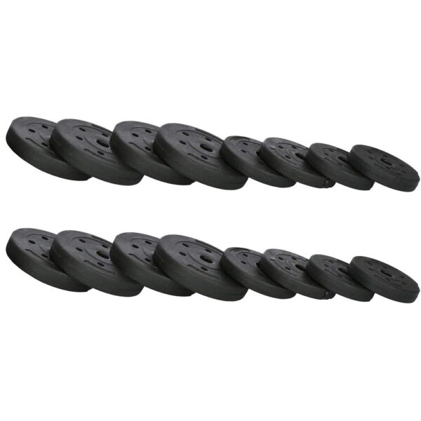 Set de greutati multifunctionale transformabil in gantere, kettlebell, haltera, total 19 kg - imagine 19