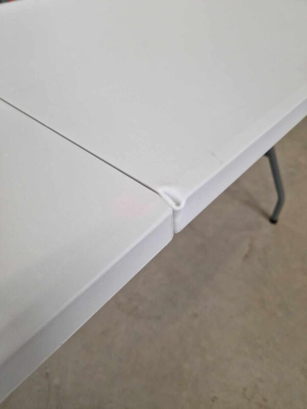 RESIGILAT: Masa dreptunghiulara pliabila multifunctionala, 180x70x74cm, alba - imagine 2
