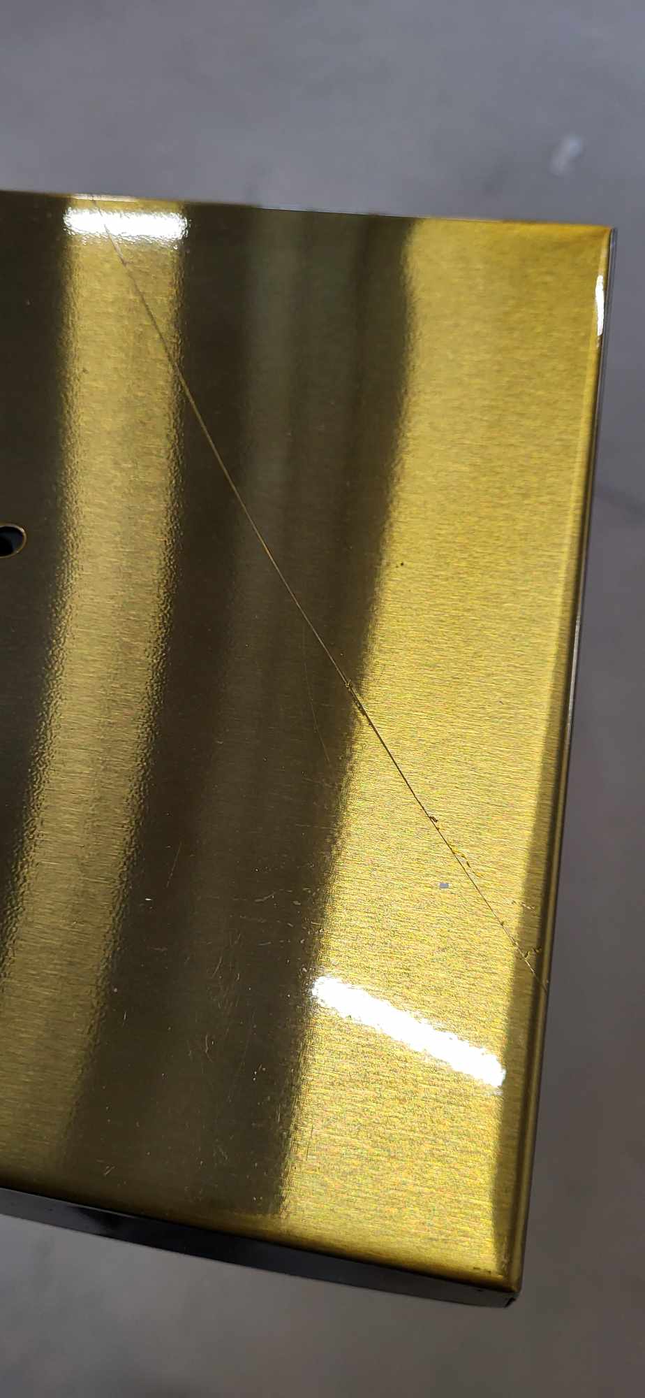 RESIGILAT: Suport cuier pentru prosoape cu 3 brate, inaltime 86cm, auriu lucios - imagine 2