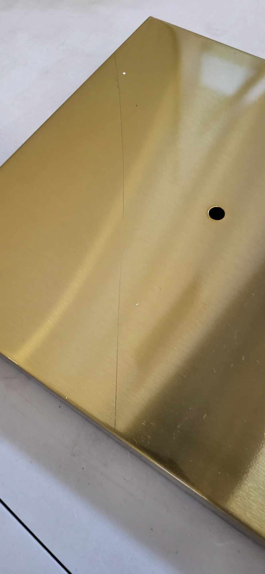 RESIGILAT: Suport cuier pentru prosoape cu 3 brate, inaltime 86cm, auriu lucios - imagine 4