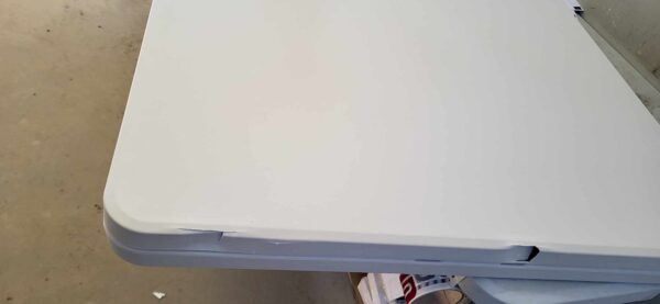 RESIGILAT: Masa dreptunghiulara pliabila multifunctionala, 180x70x74cm, alba - imagine 5