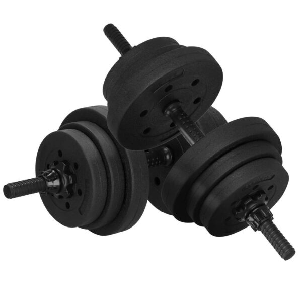 Set de greutati multifunctionale transformabil in gantere, kettlebell, haltera, total 19 kg - imagine 6