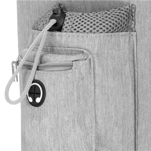 Carucior tip troller pentru transport animale, dublu cu 2 compartimente separate, maxim 22 kg, 55x34x26 cm, gri - imagine 9
