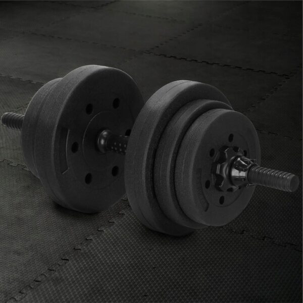 Set de greutati multifunctionale transformabil in gantere, kettlebell, haltera, total 40 kg - imagine 8
