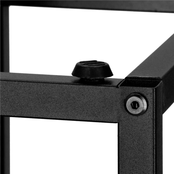 Stand pentru flori, cadru metalic, 4 etajere, 34x34x68 cm, bej - imagine 9