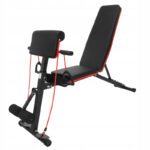Banca multifunctionala antrenament fitness, spatar reglabil 7 trepte, sarcina maxima 150 kg
