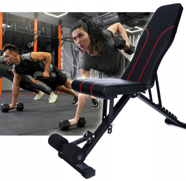 RESIGILAT: Banca multifunctionala antrenament fitness, spatar reglabil 7 trepte, sarcina maxima 200 kg - imagine 10