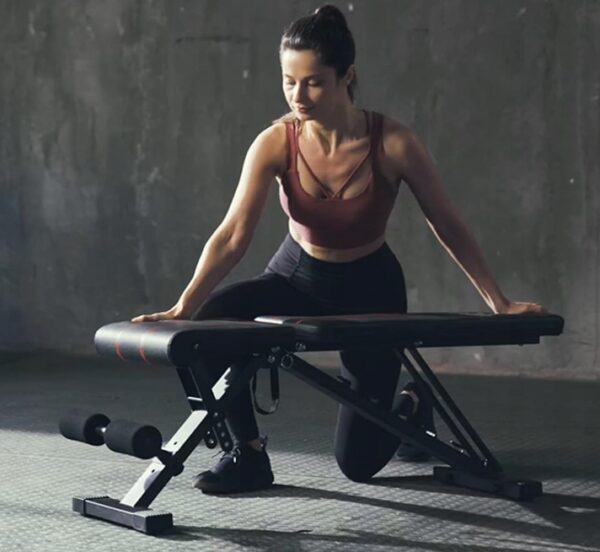RESIGILAT: Banca multifunctionala antrenament fitness, spatar reglabil 7 trepte, sarcina maxima 200 kg - imagine 11