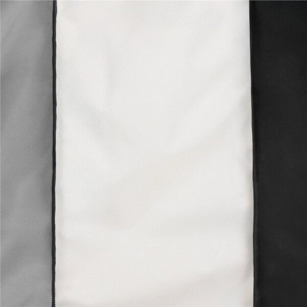 Cos de rufe cu 3 compartimente, cadru din lemn, 67x42x57 cm, 105 litri - imagine 11