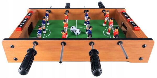 Joc fotbal de masa din lemn, cu contor goluri, 51x31x11 cm - imagine 3