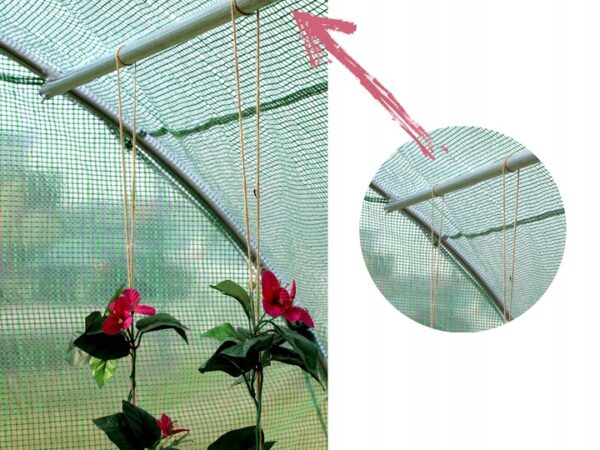 Folie pentru sera de gradina, 6x3 m, material PE 140 g/m, rezistenta la UV4, verde transparent - imagine 12
