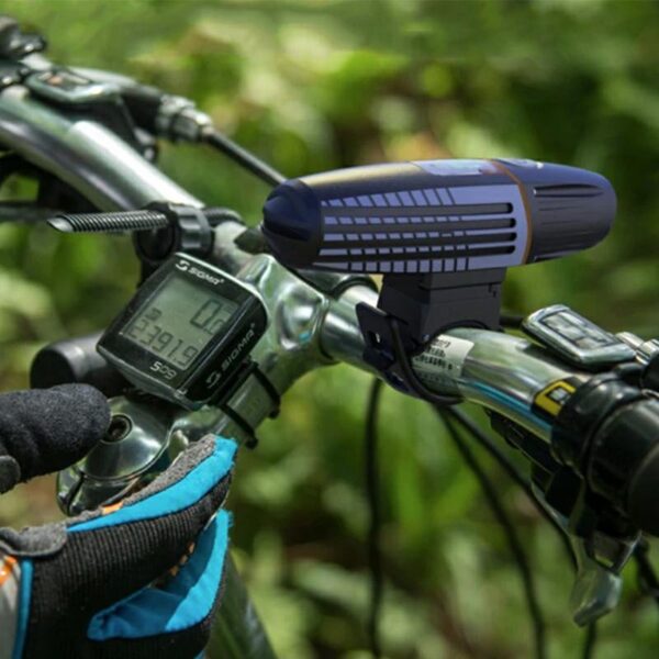 Lampa LED pentru bicicleta, reincarcabila USB, rezistenta la apa, 2200 mAh, autonomie pana la 15 ore - imagine 5