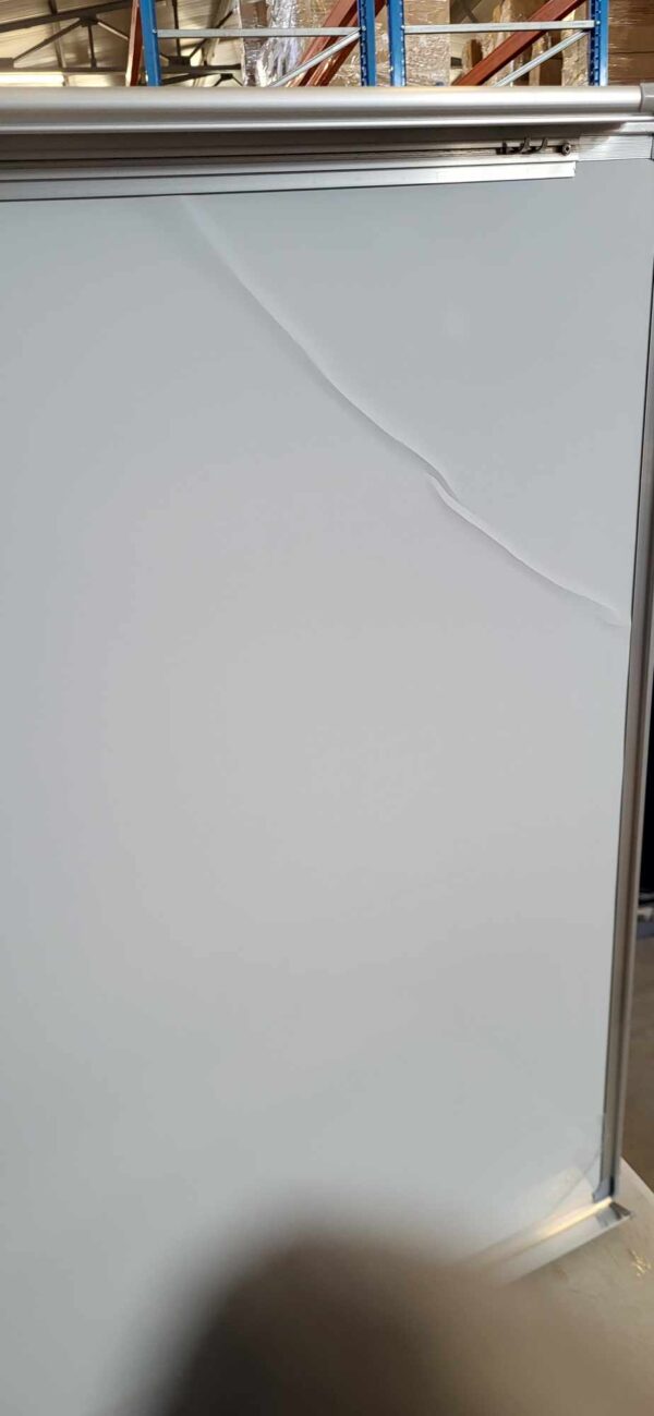 RESIGILAT: Flipchard magnetic cu picior, mobil pe role, inaltime ajustabila, 70x100cm, alb - imagine 3