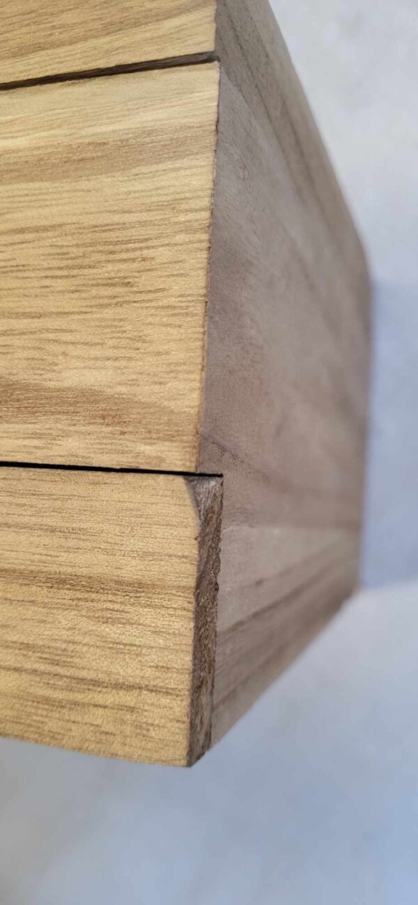 RESIGILAT: SONGMICS Cutie de ceasuri din lemn masiv, 8 compartimente si sertar bijuterii, 19x27x13cm, nuc rustic - imagine 4