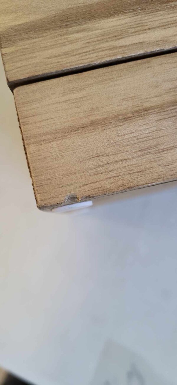 RESIGILAT: SONGMICS Cutie de ceasuri din lemn masiv, 8 compartimente si sertar bijuterii, 19x27x13cm, nuc rustic - imagine 6