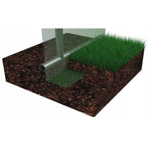 Sera de gradina, tip tunel cu cadru metalic, 300x600 cm, verde, 18 mp, usa cu cadru metalic - imagine 5