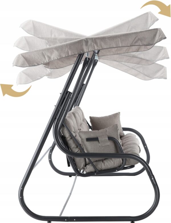 Balansoar leagan pat 3 persoane Sersimo Estrela, greutate maxima 300kg - imagine 8