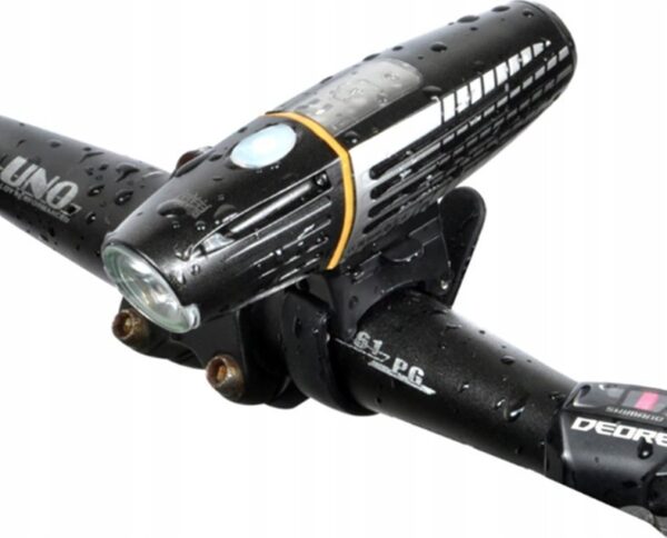 Lampa LED pentru bicicleta, reincarcabila USB, rezistenta la apa, 2200 mAh, autonomie pana la 15 ore - imagine 9