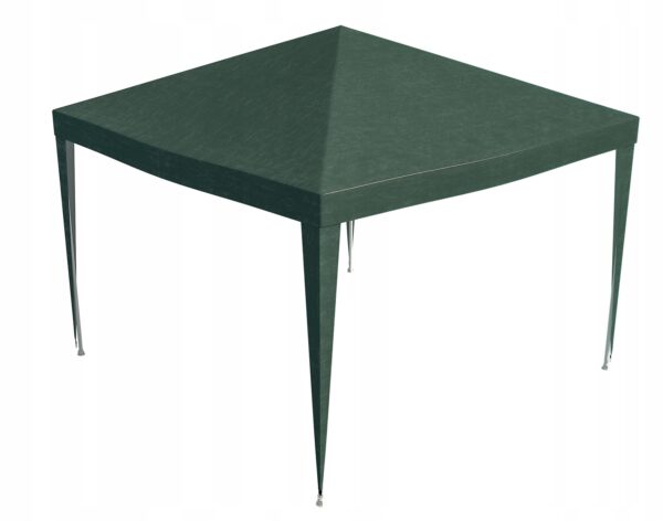 Acoperis pavilion 300x300 cm, PE 100g/mp impermeabil, cu prindere velcro, verde - imagine 2