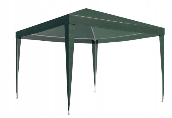 Acoperis pavilion 300x300 cm, PE 100g/mp impermeabil, cu prindere velcro, verde - imagine 3
