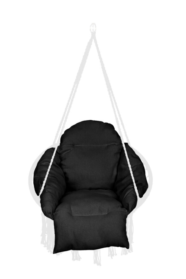 Perna pentru scaun rotund tip leagan suspendat, dimensiune XXL, negru - imagine 5