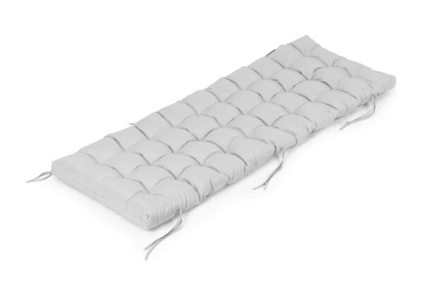 Perna sezlong 145x52 cm, impermeabila, cu snururi de prindere, textil rezistent, gri - imagine 7