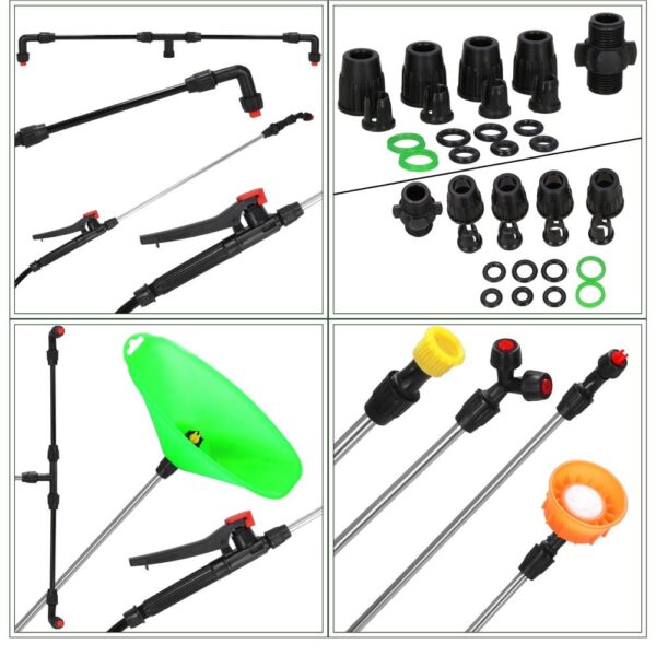 Pompa de stropit electric rucsac 16L, cu acumulator, 6 duze, lance telescopica si presiune reglabila - imagine 16