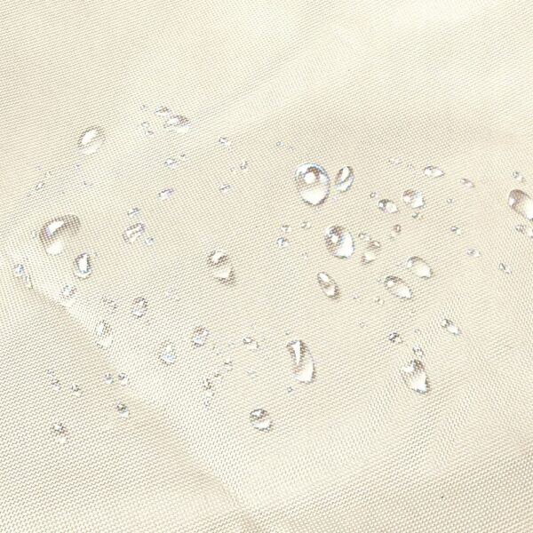 Prelata solara triunghiulara 500x500x500 cm, impermeabila, protectie UV, poliester 180g/mp, bej - imagine 3