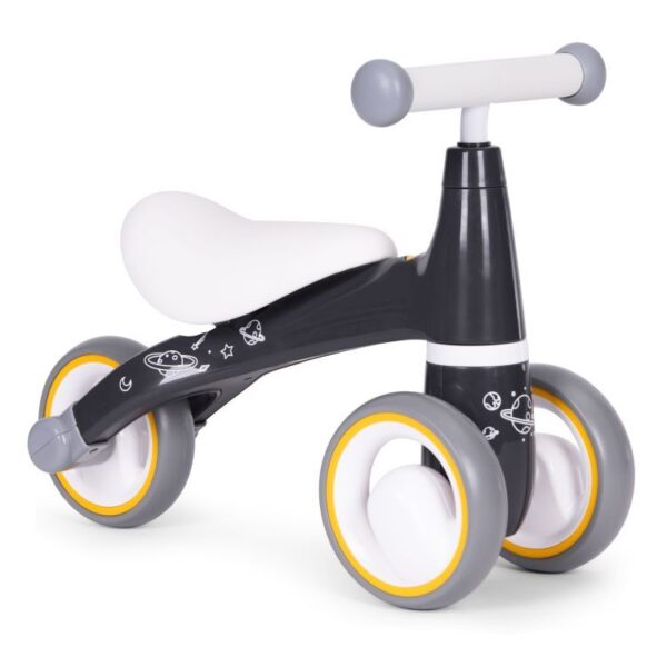 Mini bicicleta fara pedale, triciclu copii cu roti EVA, 50x22x39 cm, negru - imagine 3