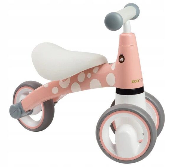 Mini bicicleta fara pedale, triciclu copii cu roti EVA, 50x22x39 cm, roz - imagine 2