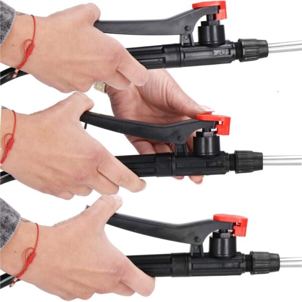 Pompa de stropit manual 5L cu lance reglabila 63 cm, 2 duze si curea de umar - imagine 21