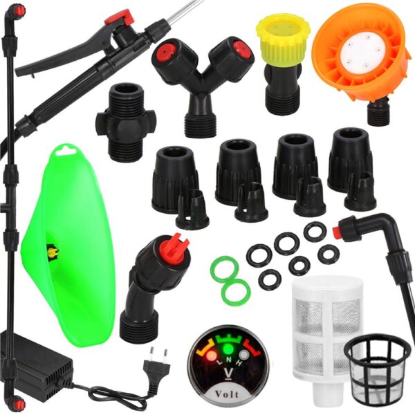 Pompa de stropit electric rucsac 16L, cu acumulator, 6 duze, lance telescopica si presiune reglabila - imagine 4
