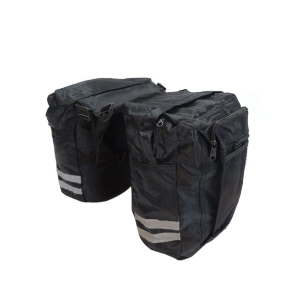 Geanta bicicleta spate 34x12x32 cm, 20L, poliester impermeabil, prindere pe portbagaj, negru - imagine 4