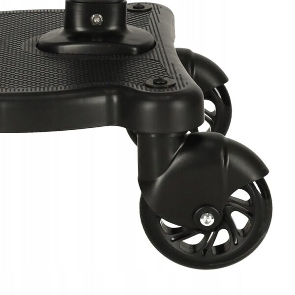 Platforma pentru carucior 55x33x36 cm, cu sezut pentru al doilea copil, montaj rapid, compatibilitate universala, neagra - imagine 4