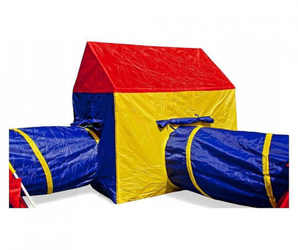 Set corturi de joaca 5 in 1 cu tunele si casuta, pliabil, pentru interior si exterior, multicolor - imagine 6