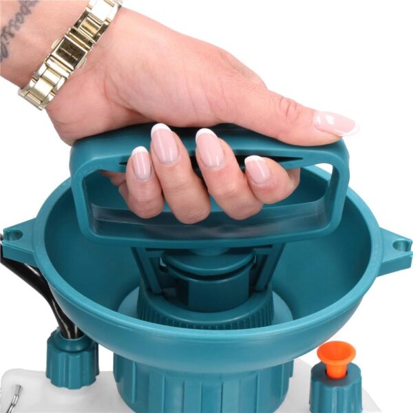 Pompa de stropit manual 5L cu lance reglabila 63 cm, 2 duze si curea de umar - imagine 10