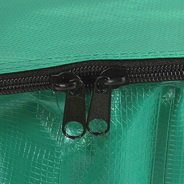 Rezervor apa pluviala 1000 L, pliabil 100x125 cm, cu robinet, filtru si capac cu fermoar, PVC rezistent UV, verde - imagine 5